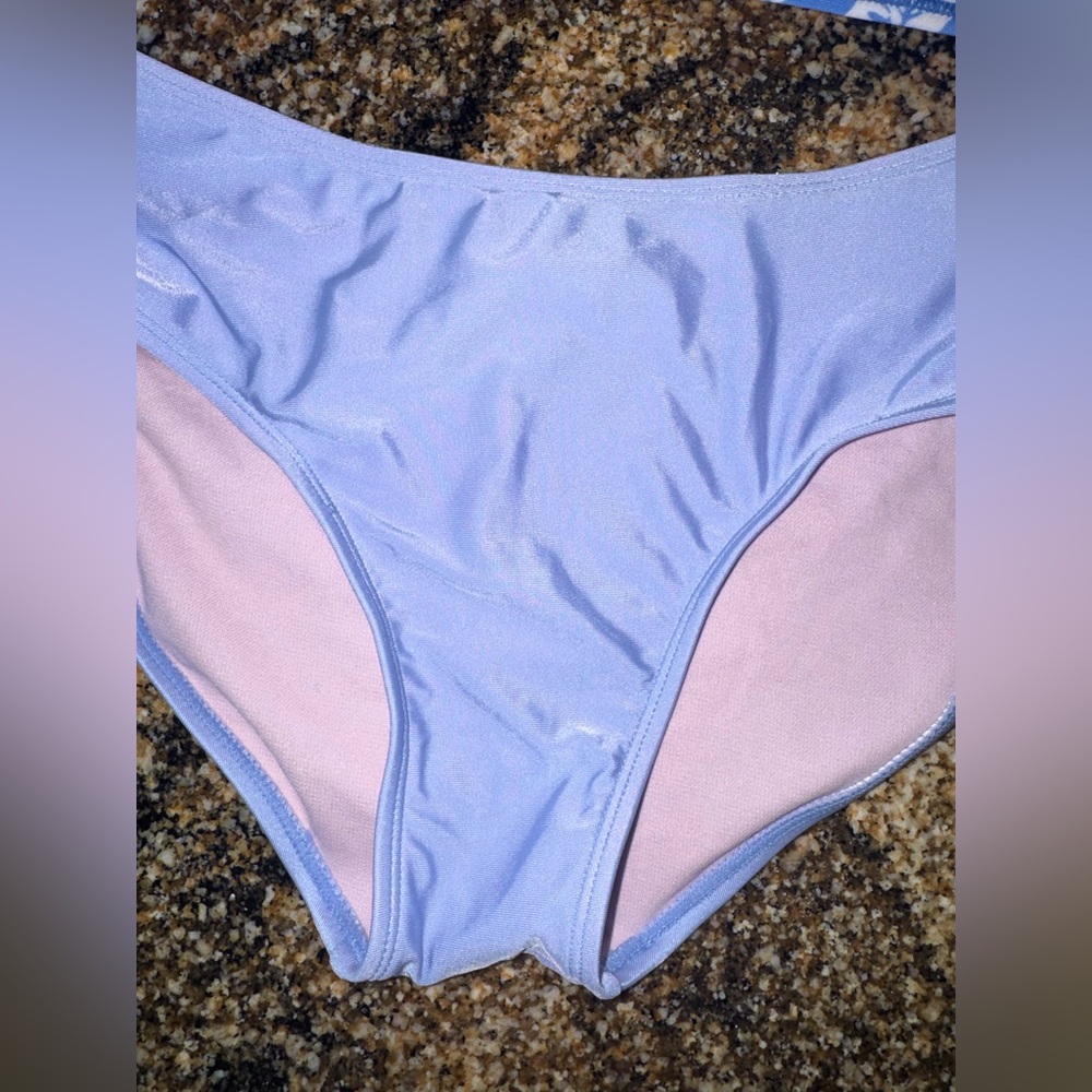 art class Blue Floral Kids Bikini - Picture 3 of 7